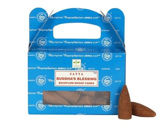 Vonné jehlánky "tekoucí dým" Satya Buddha Blessing 15 ks