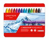 Akvarelové pastely "Neocolor II", 15 různých barev, CARAN D'ACHE 7500.315