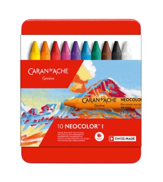 Pastely "Neocolor I", 10 barev, CARAN D'ACHE 7000.310