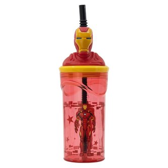 Kelímek s 3D figurkou 360° - Avengers Invincible Force Iron Man