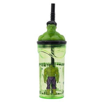 Kelímek s 3D figurkou 360° - Avengers Invincible Force Hulk