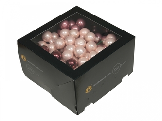 Skleněné baňky divoký květ 2,5 cm, sada 144 ks