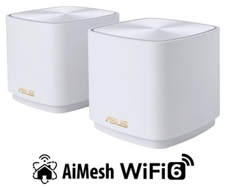 ASUS ZenWiFi XD4 Plus 2-pack white Wireless AX1800 Dual-band Mesh WiFi 6 System
