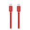 Swissten Datový Kabel Textile USB-C / USB-C 1,2 M Červený