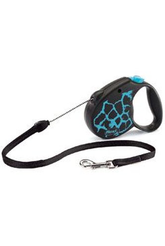 Vodítko FLEXI Safari žirafa S lanko 5m/12kg modrá