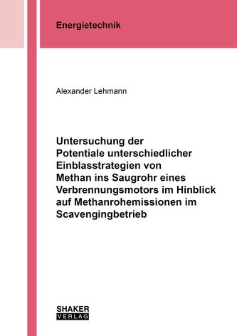 Untersuchung der Potentiale unterschiedlicher Einblasstrategien von Methan ins Saugrohr eines Verbrennungsmotors im Hinblick auf