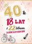 Karnet Urodziny 40