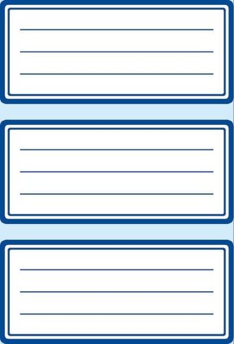 Naklejki szkolne ramki granatowe 18szt