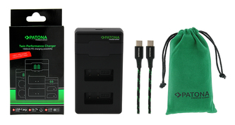 Rychlonabíječka Dual Canon LP-E17 +kabel