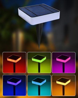 Immax NEO LITE smart solární svítidlo SQUARE, RGB, IP65, BT, TUYA,1W