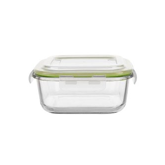 SKLENĚNÁ NÁDOBA NA POTRAVINY FRIGO HRANATÁ 800ML