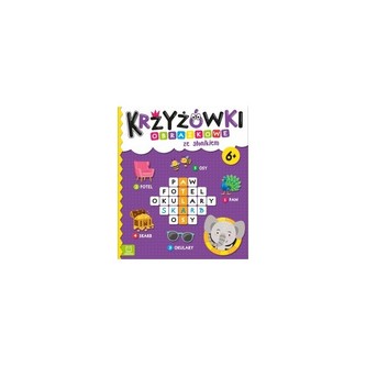 Krzyżówki obrazkowe ze słonikiem 6+