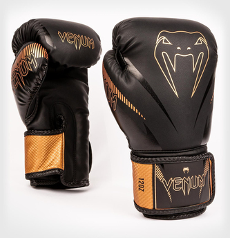 Boxerské rukavice Venum Impact černo-bronze 10oz