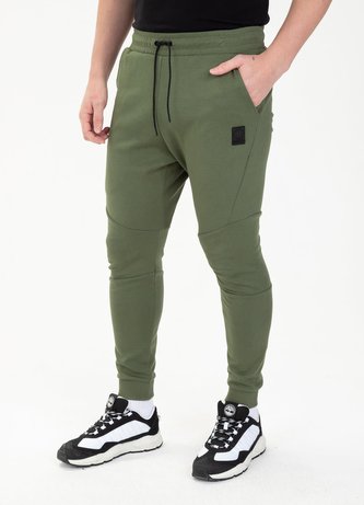 Pánské tepláky Pitbull West Coast Clanton olivově zelené XXL