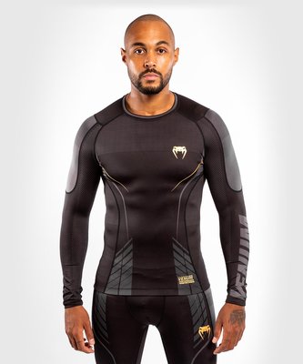 Rashguard Venum Athletics dlouhý rukáv černo-zlatá M