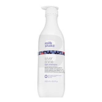 Vlasová kosmetika  v naší nabídce nese jména těch nejslavnějších kadeřnických značek. Šampony značky Milk_Shake z kolekce Silver Shine byly vytvořeny pro blond vlasy speciálně pro ženy. Tento kadeřnický zázrak má objem 1000 ml.