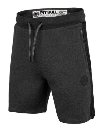 Pánské kraťasy Pitbull West Coast French Terry tmavě šedý melír S