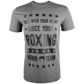Tričko Venum Boxing Origins šedá - XXL