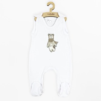Kojenecké bavlněné dupačky New Baby Polar Bear - velikost 80 (9-12m)