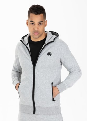 Pánská mikina Pitbull West Coast HARRIS šedý melír M