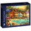 Puzzle 2000 Kolorowe domki na plaży