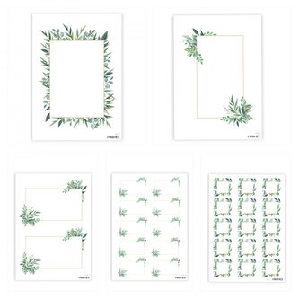 Sada zlatých rámečků - 5 ks