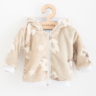 Kojenecká Wellsoft zimní mikinka s kapucí New Baby Polar Bear - velikost 80 (9-12m)