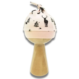 Kojenecká bavlněná čepička Nicol Bambi - velikost 74 (6-9m)