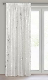 Dekorační vzorovaná záclona s řasící páskou FREEZA bílá/stříbrná 140x300 cm (cena za 1 kus) MyBestHome