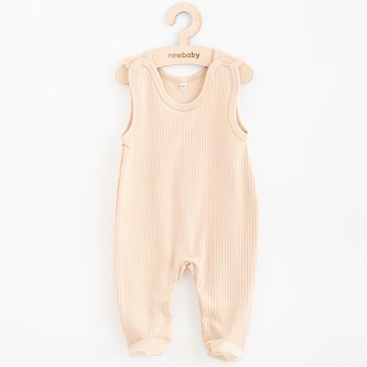 Kojenecké bavlněné dupačky New Baby Practical béžová - velikost 80 (9-12m)