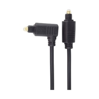 PremiumCord kabel Toslink - Toslink 90° M/M tloušťka 4.0mm 1m