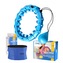 SET OHA01 + BR125 MODRÁ MASÁŽNÍ HULA HOOP OBRUČ SE ZÁVAŽÍM ONE FITNESS