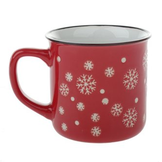 Keramický hrnek s vločkami, 320ml, 12/36