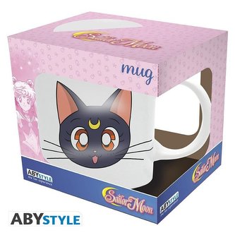 Sailor Moon Keramický hrnek 320 ml - Luna a Artemis