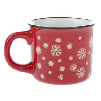 Keramický hrnek s vločkami, 90ml, 12/72