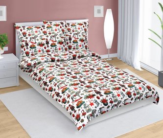 Povlečení bavlněné - Vánoce - louskáček - 140x200, 70x90 cm