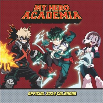 My Hero Academia Broschurkalender 2024. Terminkalender mit Platz für Eintragungen und tollen Bildern aller Charaktere. Fabelhaft