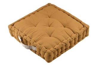 Sedací polštář na zem DUET mustard/hořčicová 45x45 cm France Sedací polštář na zem DUET mustard/hořčicová 45x45 cm France