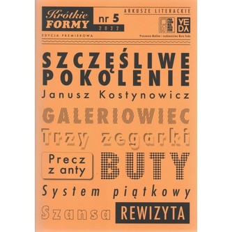 Szczęśliwe pokolenie Krótkie formy 5/2022