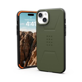 UAG Civilian MagSafe, olive drab - iPhone 15 Plus