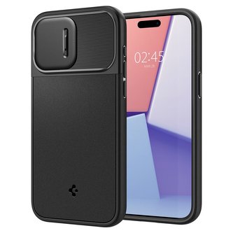 Spigen Optik Armor MagSafe, black - iPhone 15 Pro