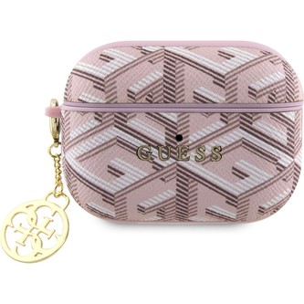 Guess PU G Cube Charm Pouzdro AirPods Pro 2 růžové