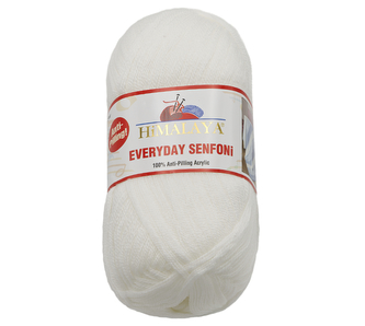 Příze HiMALAYA EVERYDAY SENFONi - bílá - 100g / 196 m