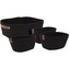 Sada úložných košíků 4 ks černá