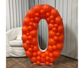 Konstrukce na balónky - Číslo 0 - 120 x 91 cm