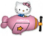 Foliový balonek Hello Kitty - letadlo 61 cm