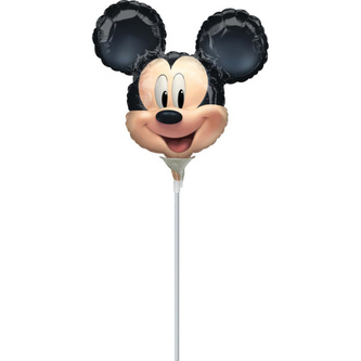 Balónek na tyčku - Mickey Mouse - hlava 23cm