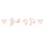 Party nápis Bride to be - rosegold 150 cm