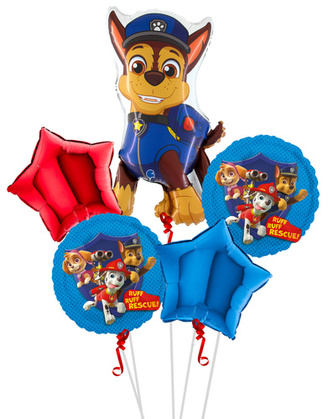 Sada fóliových balonků Tlapková patrola - 5 ks - BP Sada fóliových balonků Tlapková patrola - 5 ks - BP