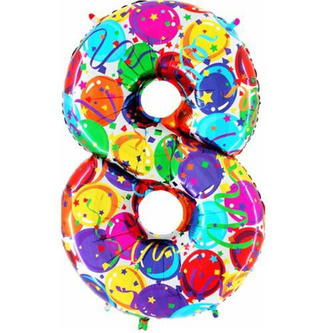 Foliová číslice - balonková 8 Foliová číslice - balonková 8